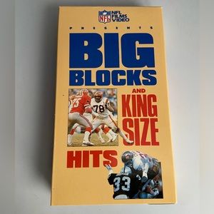 NFL Films Big Blocks and King Size Hits on VHS